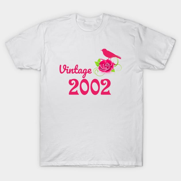 18th Birthday Gift T-Shirt - Retro Birthday - Vintage 2002 T-Shirt by MimASM